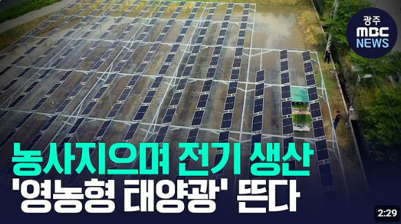 농사지으며 전기 생산, 영농형 태양광 뜬다
